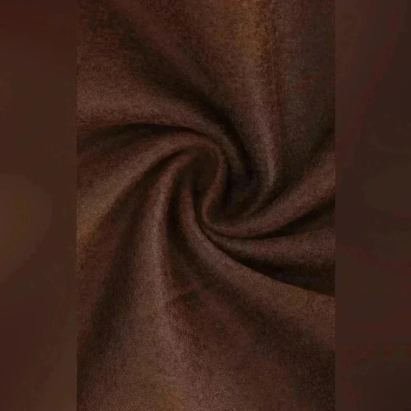 POPILUSH Shapewear Dress Faux-Suede Square Crew Neck Midi - Picture 3 of 12